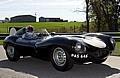 Jaguar F1 Driver, Justin Wilson, in D-type.